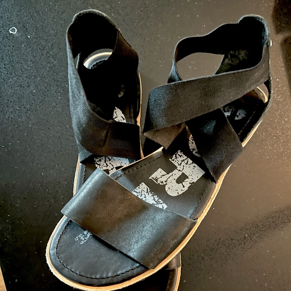 Sorel sandals.